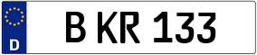 Trailer License Plate